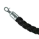 Potelet chrome-corde noire.webp