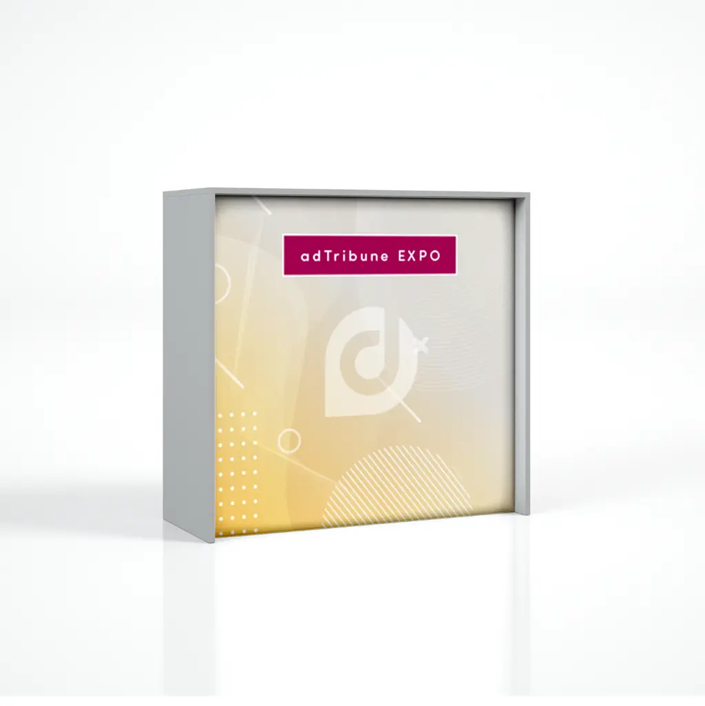 [ADTE SP 1000x950x400 Sta] adTribune Expo LED (Structure + Print, 1000x950x400, Standard)