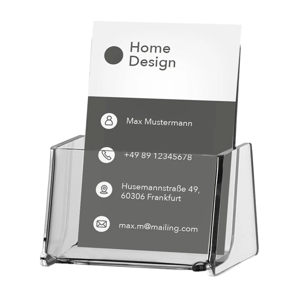 Porte Brochures / cartes de visite portrait A7