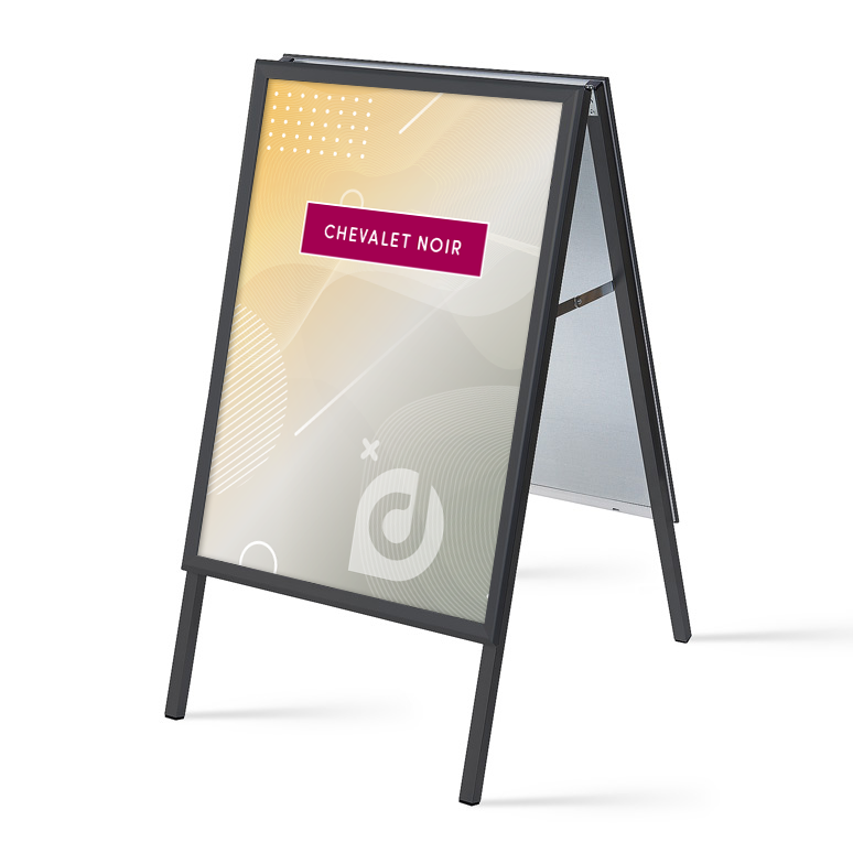 [SHWCHA1No 639x1094x744 SP Sta] Chevalet A1 Noir (Struktur + Druck, Standard)