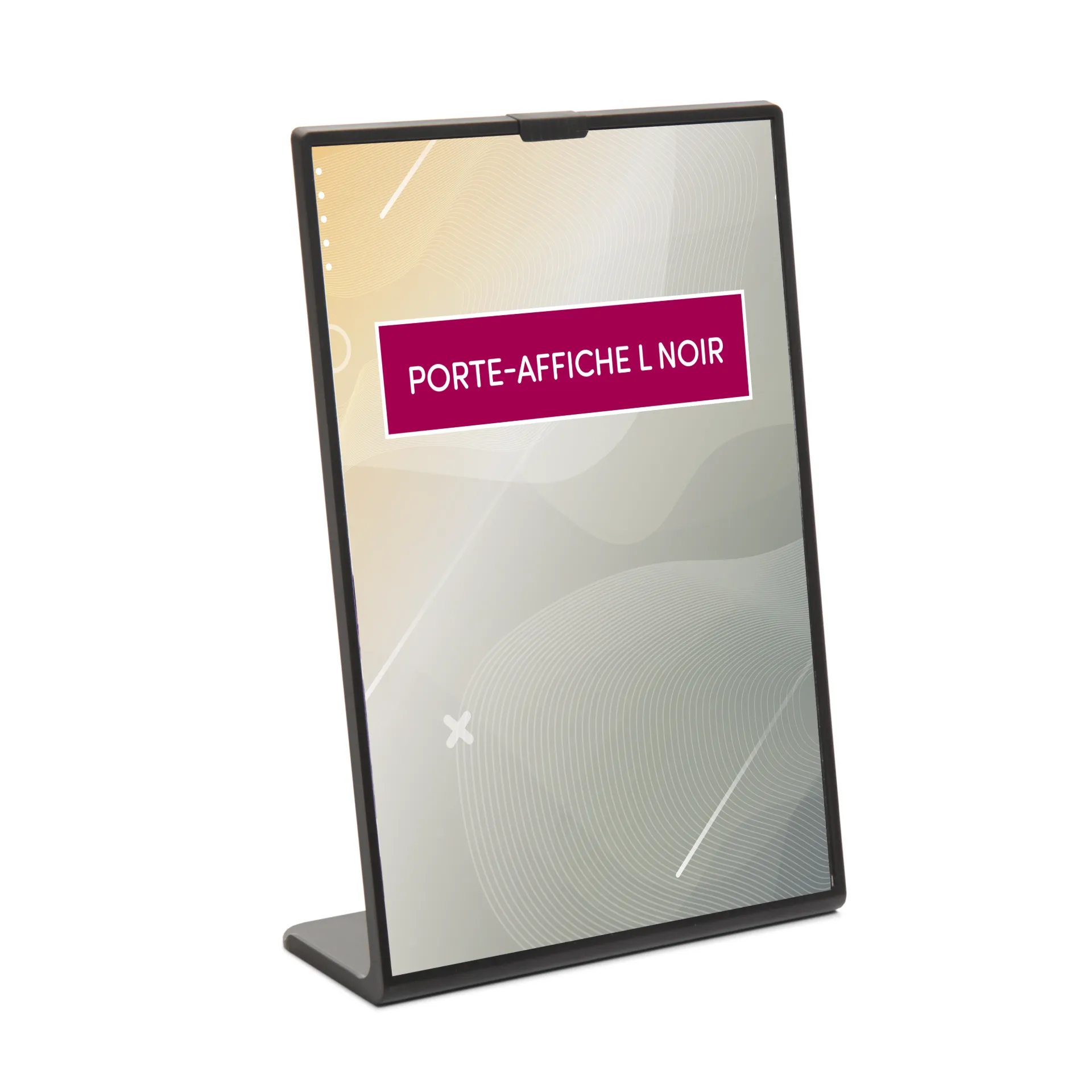 [SHPoAfLNo 115x222x55 A5 S] Porte-Affiche L Noir (115x222x55 A5)