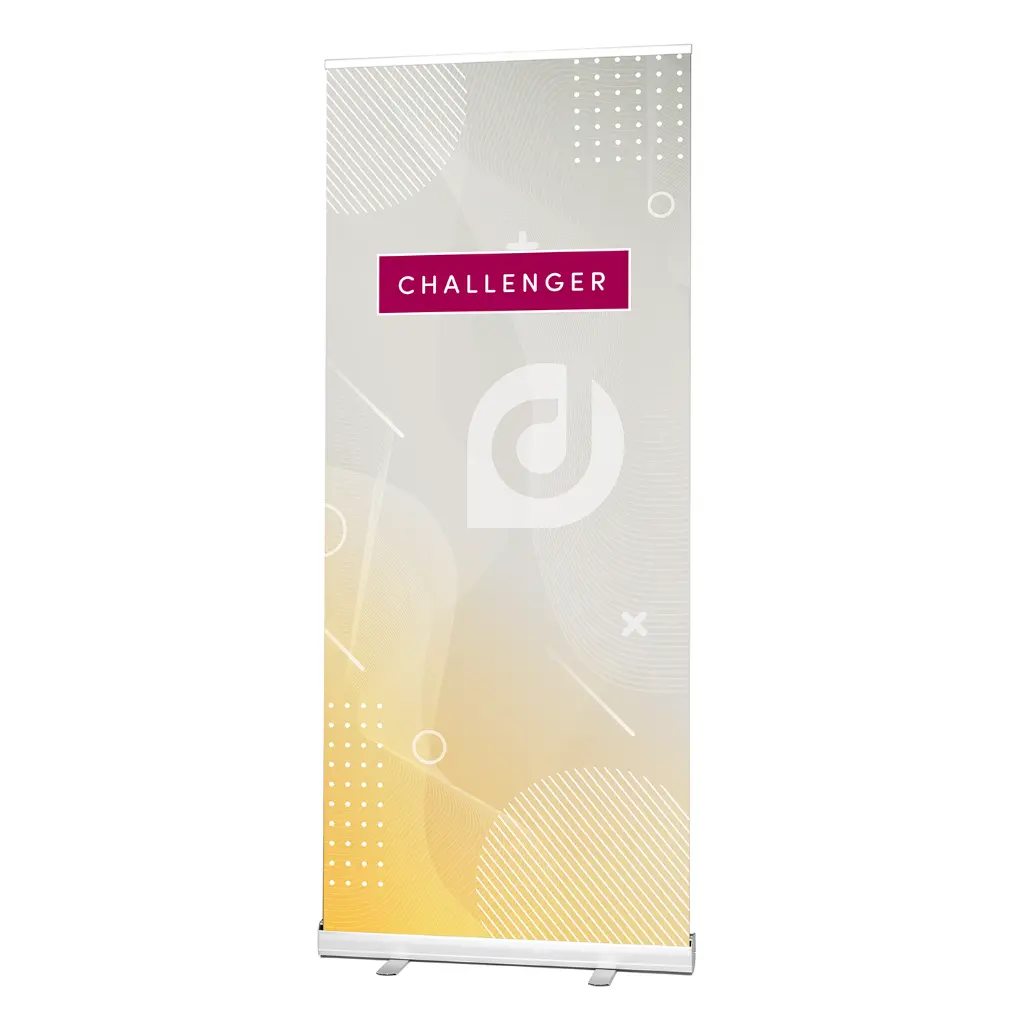 [SHRBCH 800x2000 SP Airtex B] Roll Up Challenger (Structure + Impression, 800x2000, Tissu Airtex (Matériau tissé), Noir, Standard)