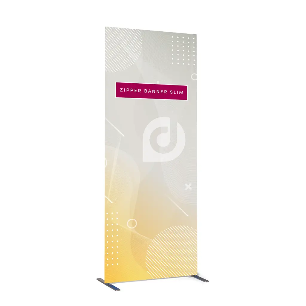 [SHZBS 800x2000 SP SS Sta] Zipper Banner Slim (Structure + Impression, 800x2000, Simple face, Standard)